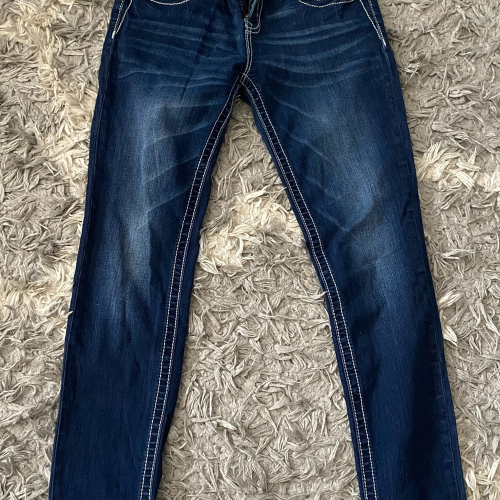 Miss Me Dark Blue Skinny Jeans